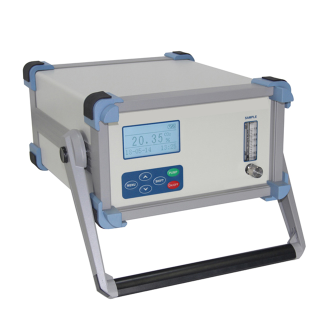 Long calibration interval cycle Portable infrared carbon dioxide analyzer