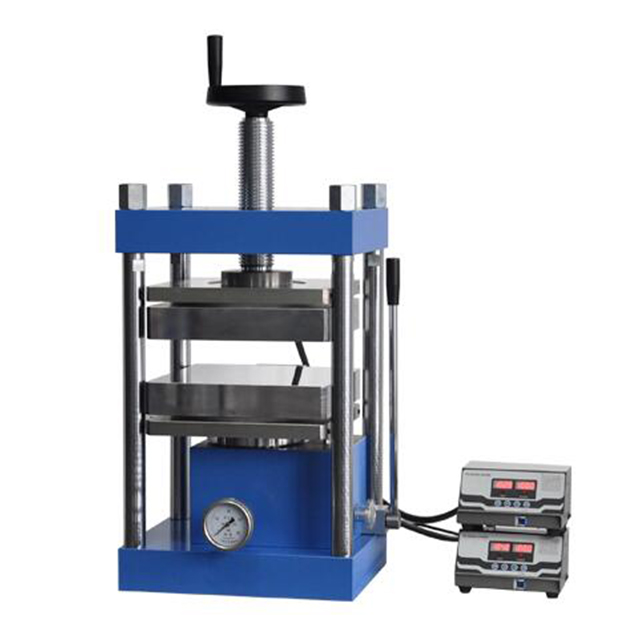 Lab 30T Small Hydraulic Lamination Hot Platen Press for Forming Polymer and Composite Films