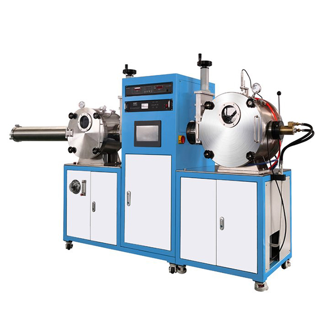 Vacuum induction melting and vacuum spinning furnace two in one machine