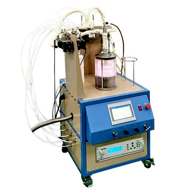 Plasma PE-ALD system with heating rotation sample stage